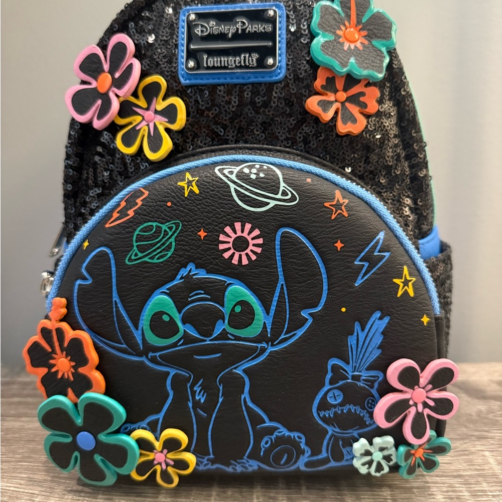 Loungefly Disney Parks Stitch 626 Day Backpack